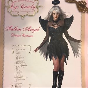 Eye Candy Fallen Angel Costume with Halo & Wings